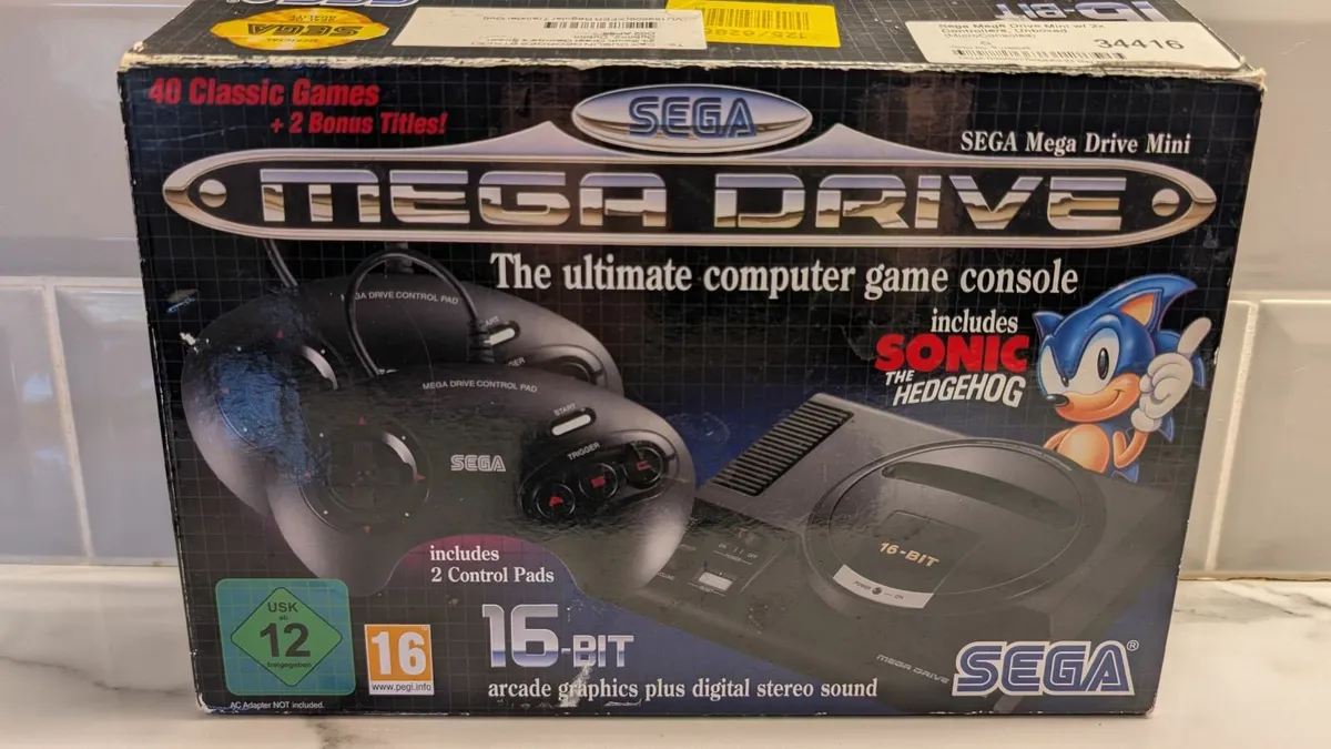 Mini Sega Megadrive with 40+ Games - Image 1