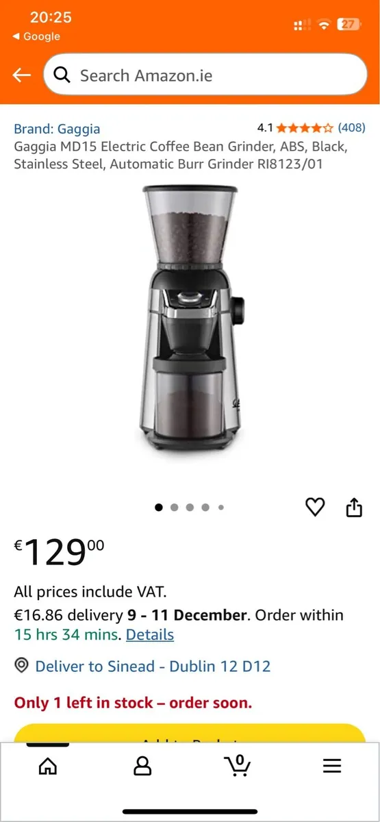 Gaggia Milano coffee grinder - Image 3