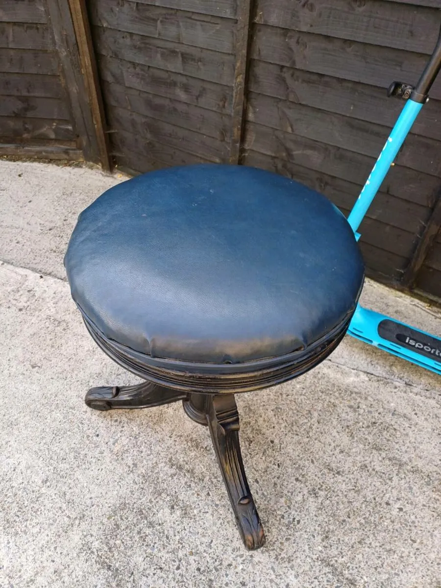 19th Century French Ebonised Piano Stool - Image 3