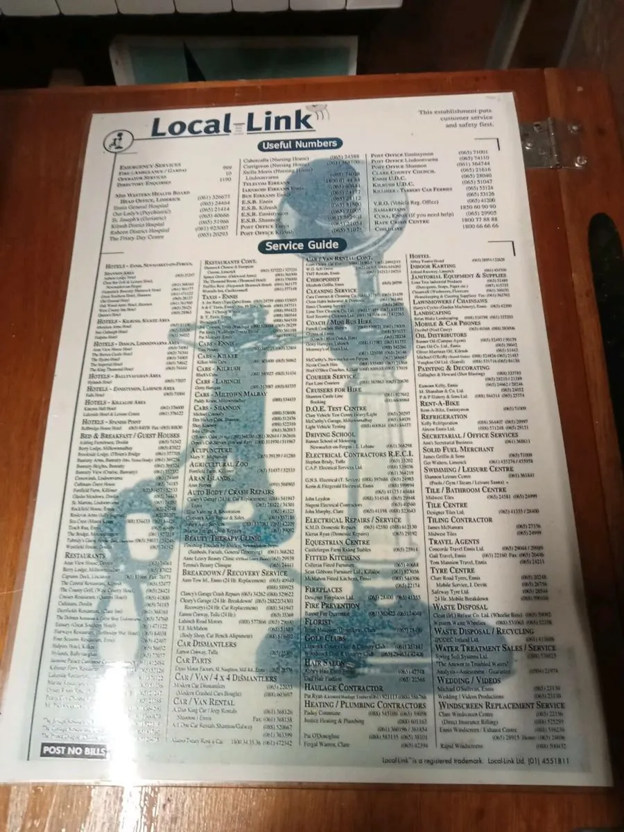 Old local Link phone number - Image 1
