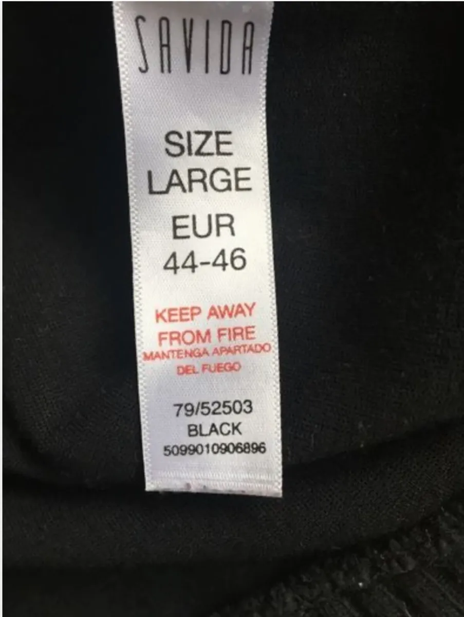 Savida Black Jersey Cardigan Size L - Image 4