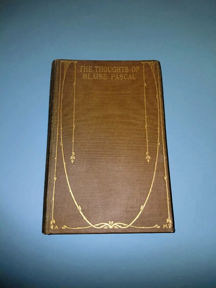 RARE BOOK 'THE THOUGHTS OF BLAISE PASCAL' - Image 1