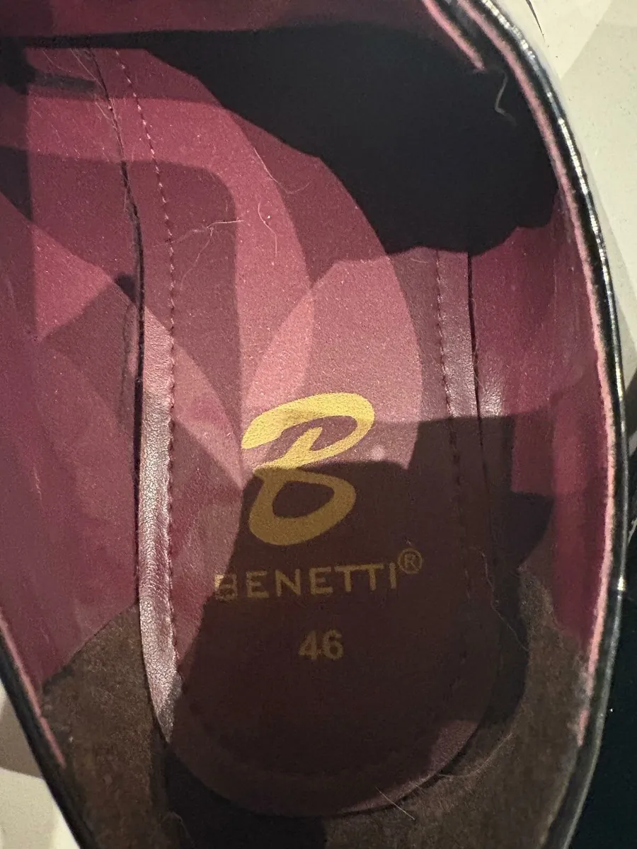 Black patent leather mens shoes - Image 3