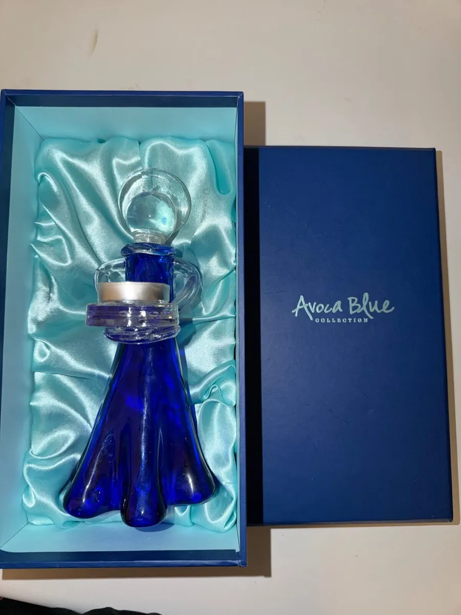 Avoca Blue Glass Angel Candle Holder - Image 3