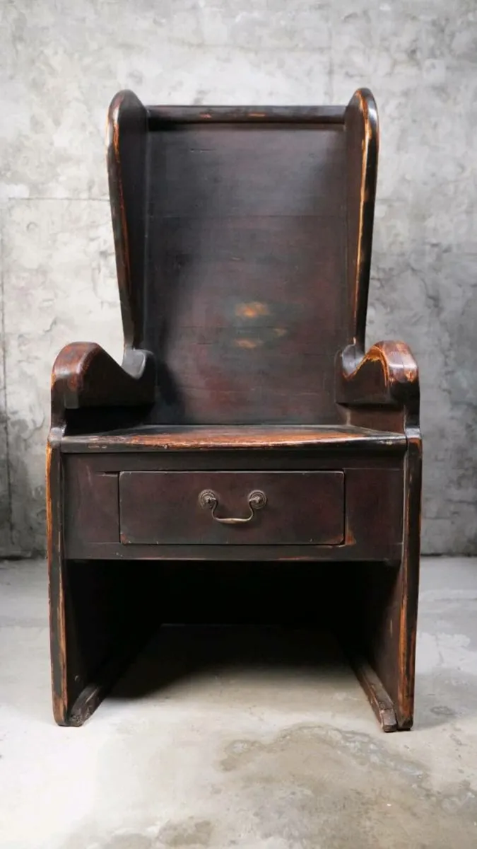 Antique 19th century lambing chair - Image 2