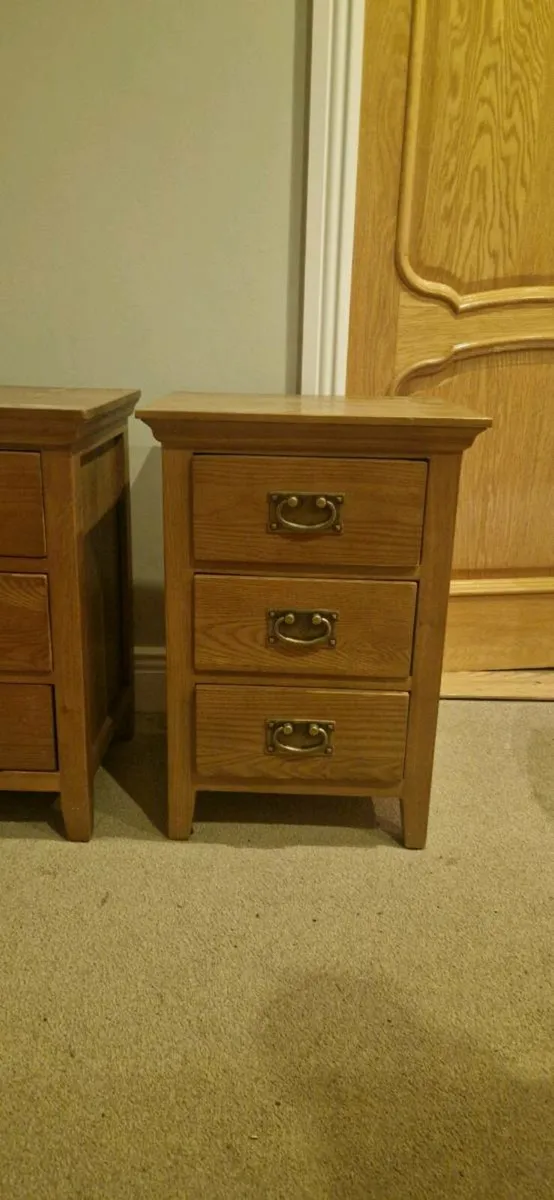 Light Pine Bedside Tables / Drawer Units – Perfect - Image 1