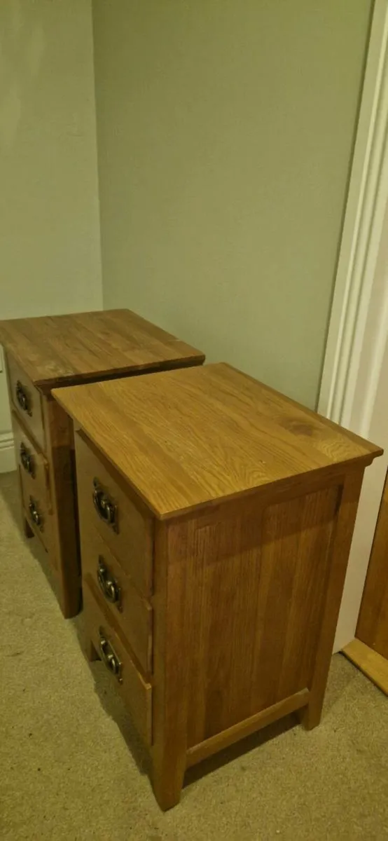 Light Pine Bedside Tables / Drawer Units – Perfect - Image 3