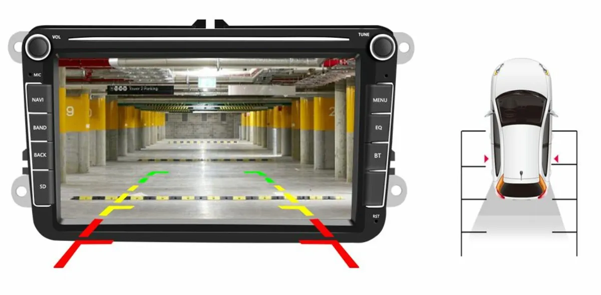 8" Android radio for Volkswagen Passat Golf T5 - Image 2