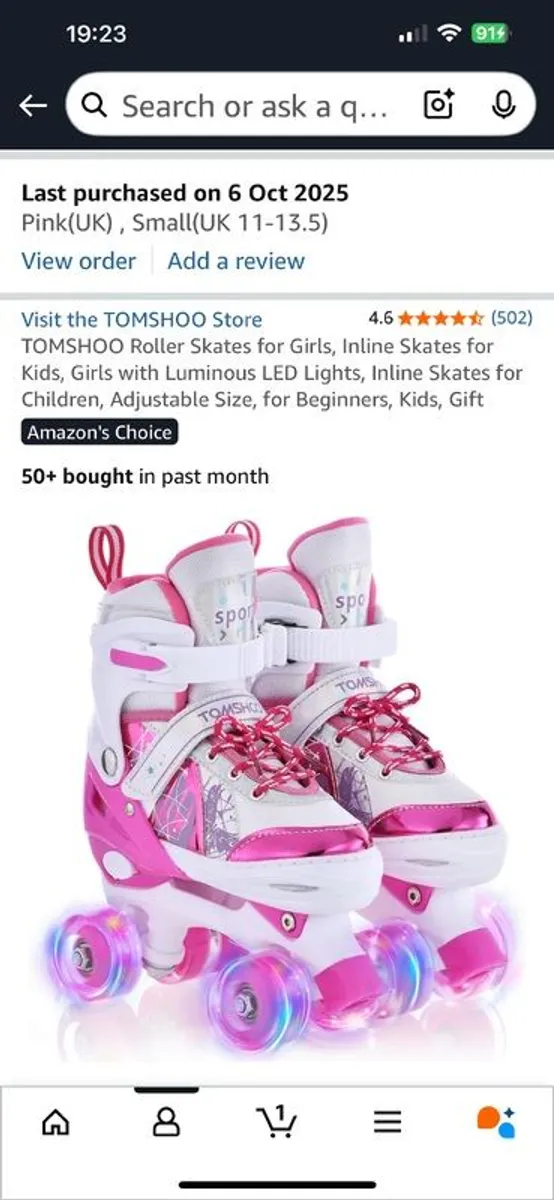Girls Roller Skates BRAND NEW - Image 2