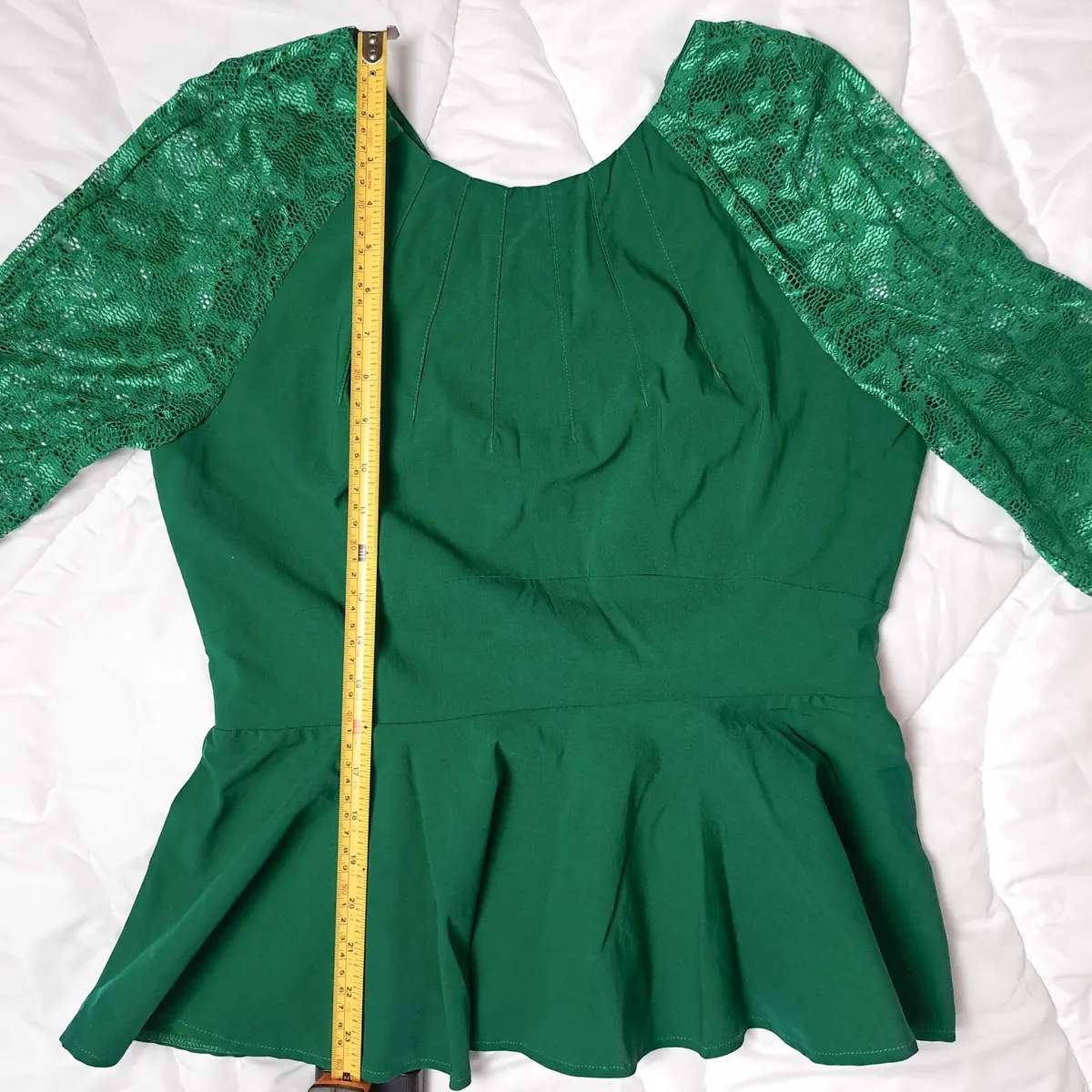 Ollie & Mac Green Lace Top Skirt Co-ords 14UK/42EU - Image 2
