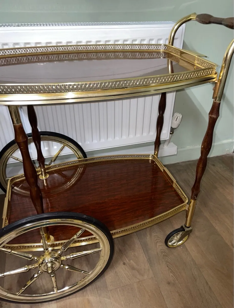 Vintage serving trolley - Image 2