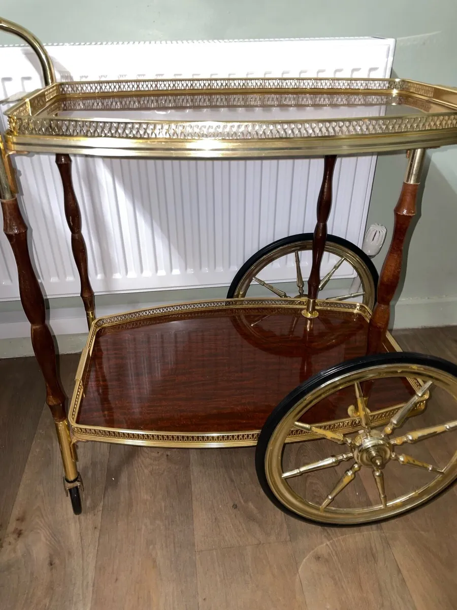 Vintage serving trolley - Image 3