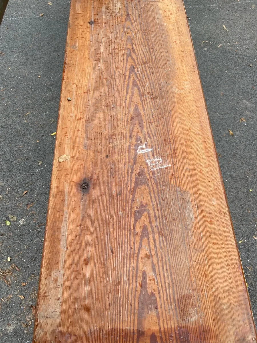 Old church pews great timber - Image 4