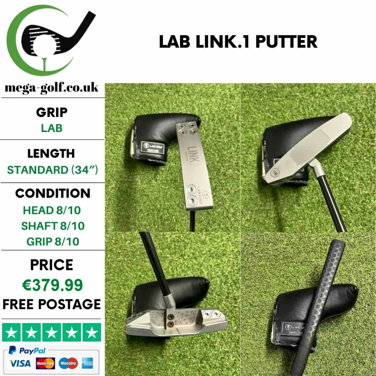 Lab Link.1 Putter / 34″ - Image 1