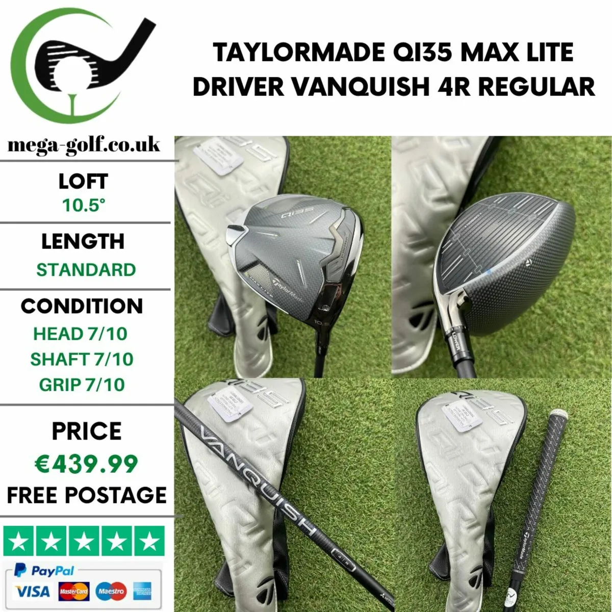 Taylormade Qi35 Max Lite Driver / 10.5° / Regular - Image 1