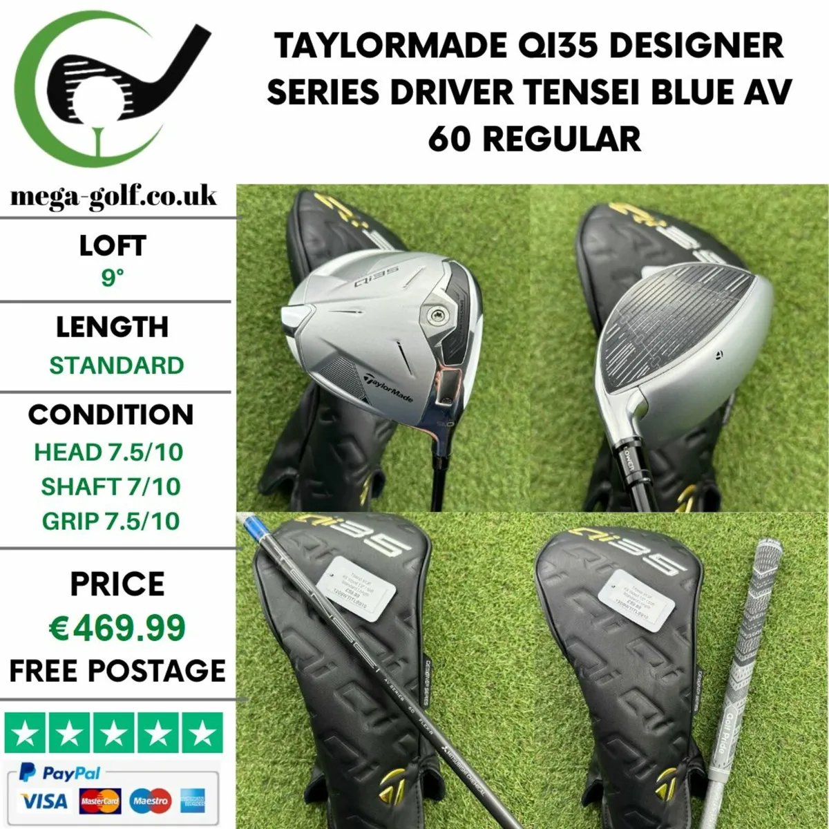 Taylormade Qi35 Designer Series Driver / 9° - Image 1