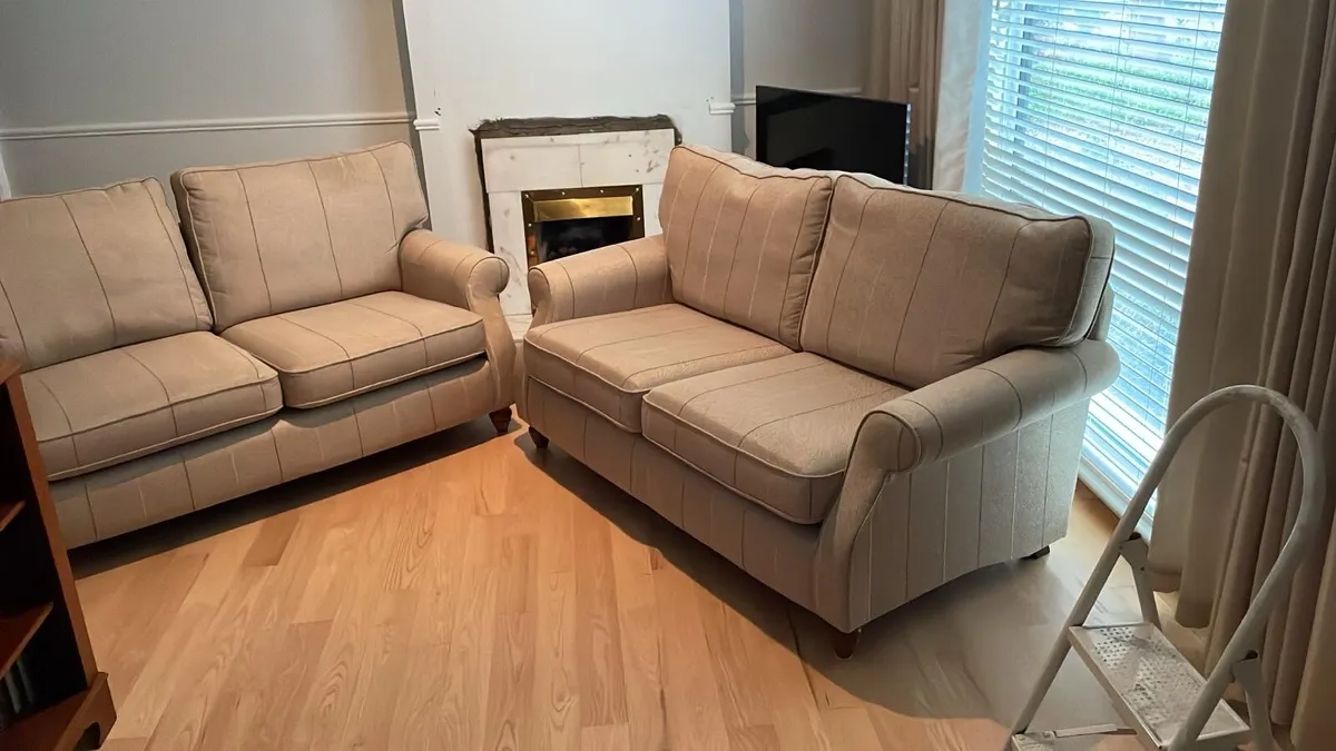 2 two seater sofas - Image 1