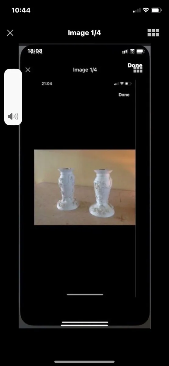 Cherub & Roses Candlestick Set - Image 2