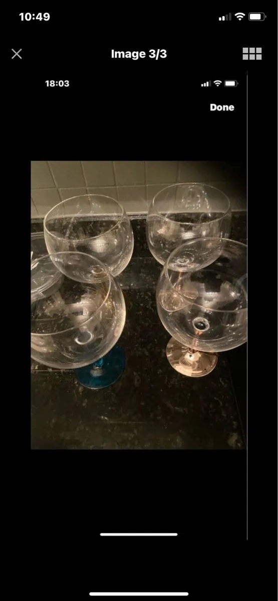 Large gin Glasses (4) - Image 3