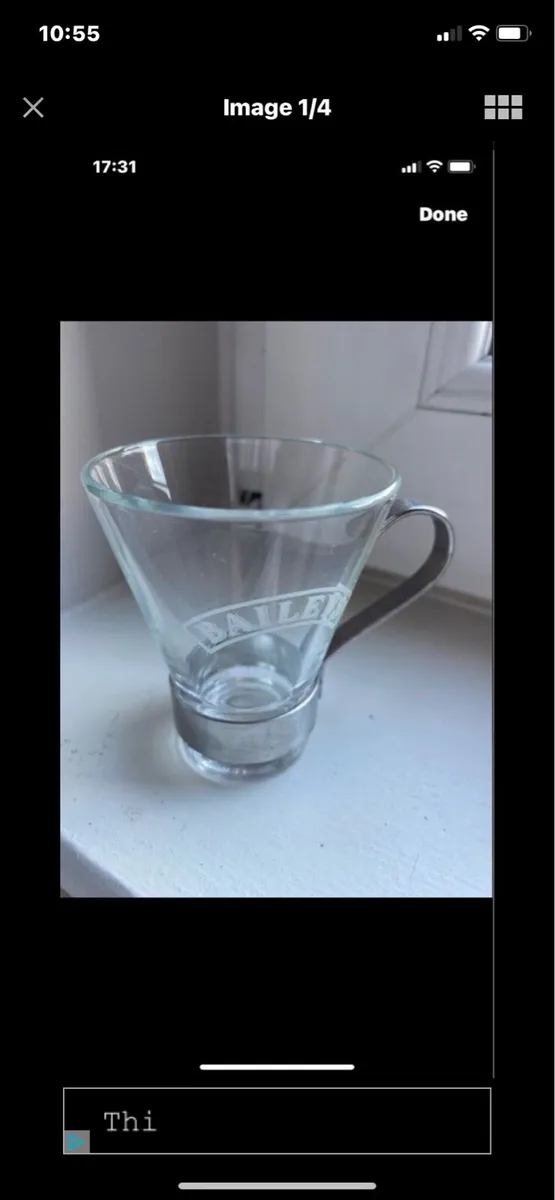 Very Rare Baileys Glasses Set (6) - Image 1