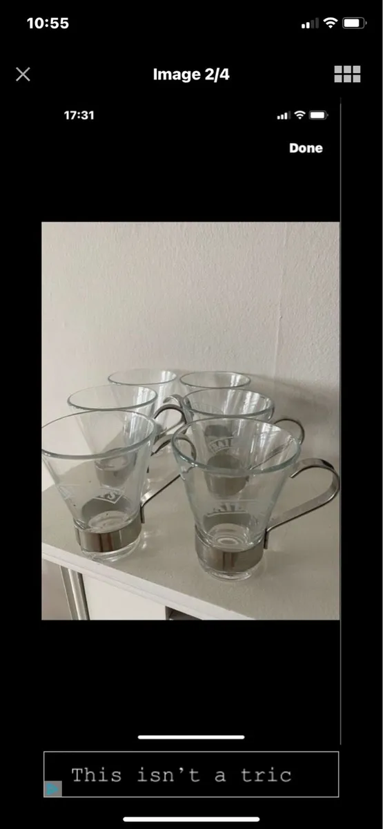 Very Rare Baileys Glasses Set (6) - Image 2