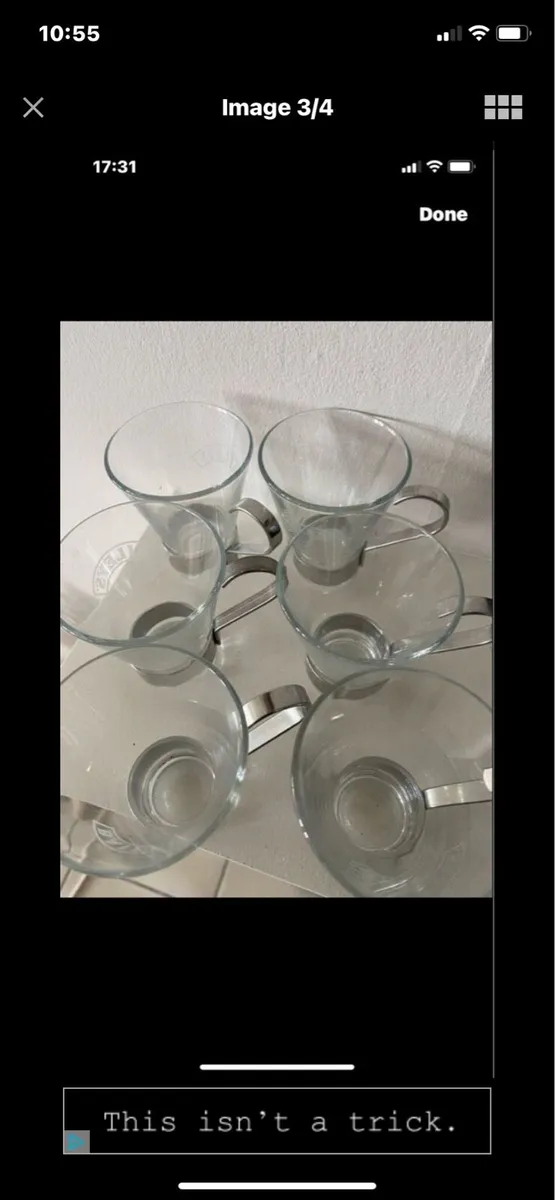 Very Rare Baileys Glasses Set (6) - Image 3