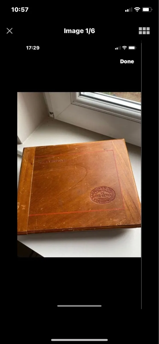 Vintage Timber Cigar Box - Image 2
