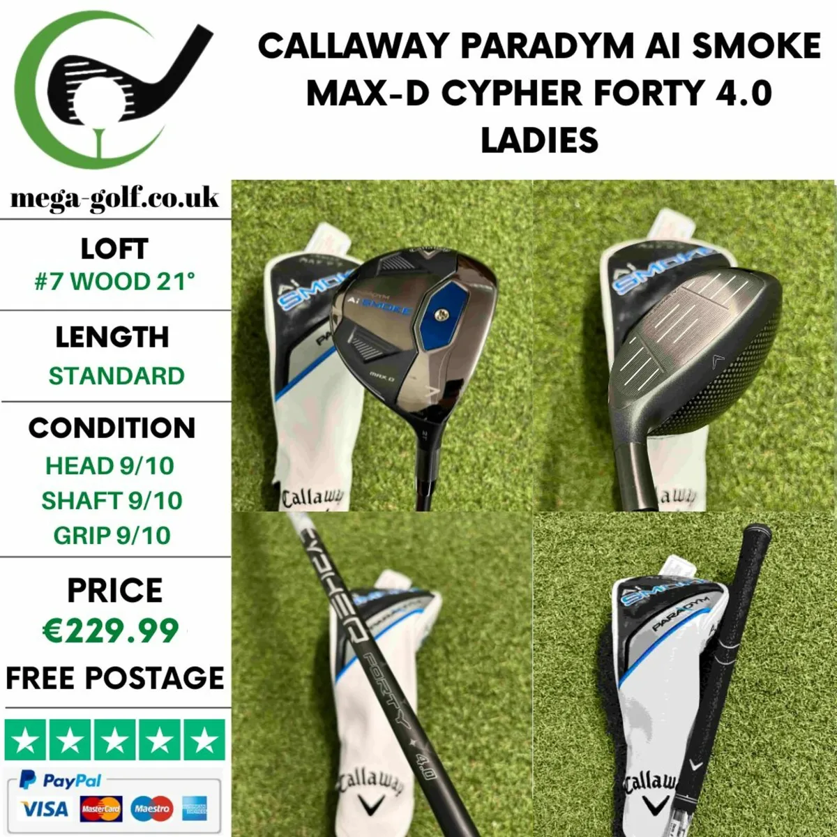 Callaway Paradym Ai Smoke Max-D #7 Wood 21° - Image 1