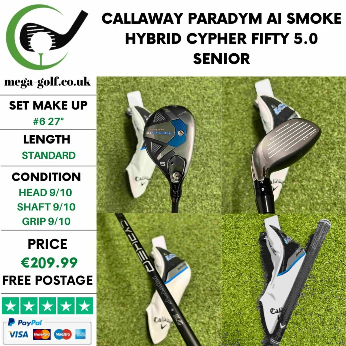 Callaway Paradym Ai Smoke Hybrid / #6 27° / Senior - Image 1