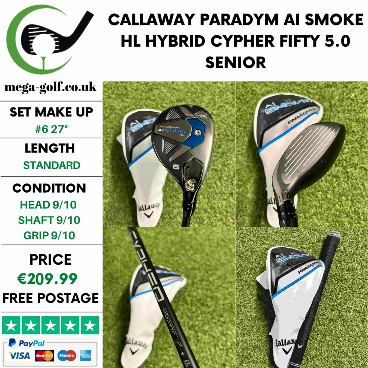 Callaway Paradym Ai Smoke Hl Hybrid / #6 27° - Image 1