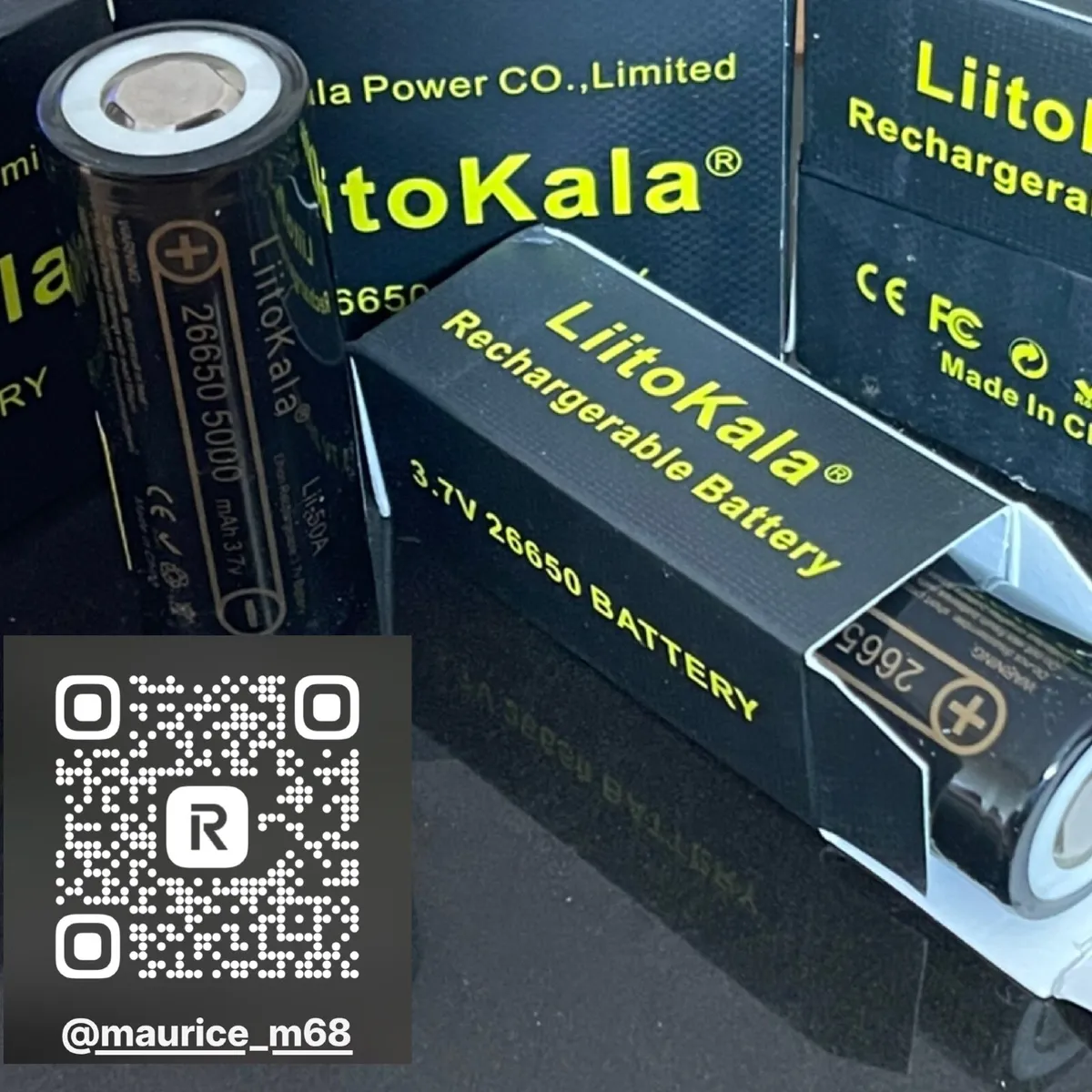 Lithium batteries 3.7 V 26650 - Image 3