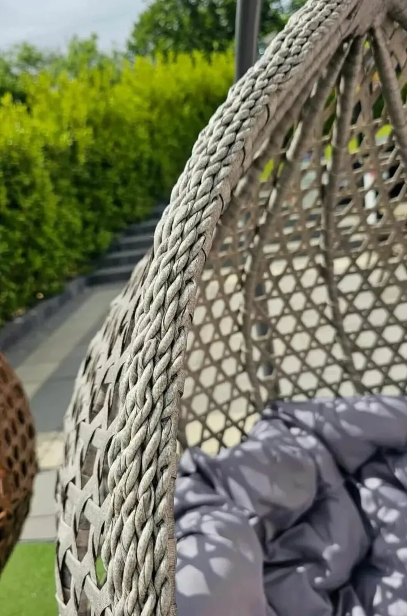 Rattan swing chair egg chair brand new - Image 4