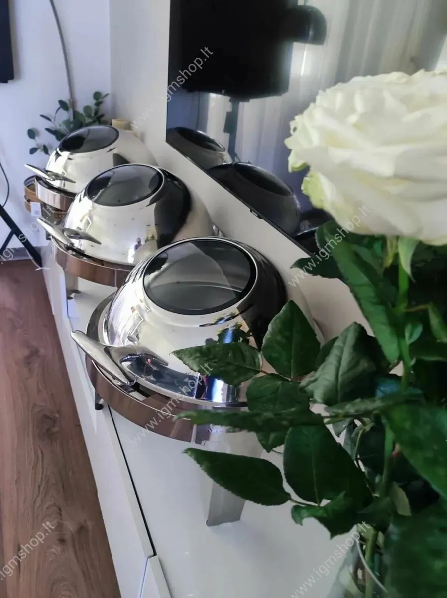 6 Litre Round Buffet Chafing Dish Brand new - Image 2