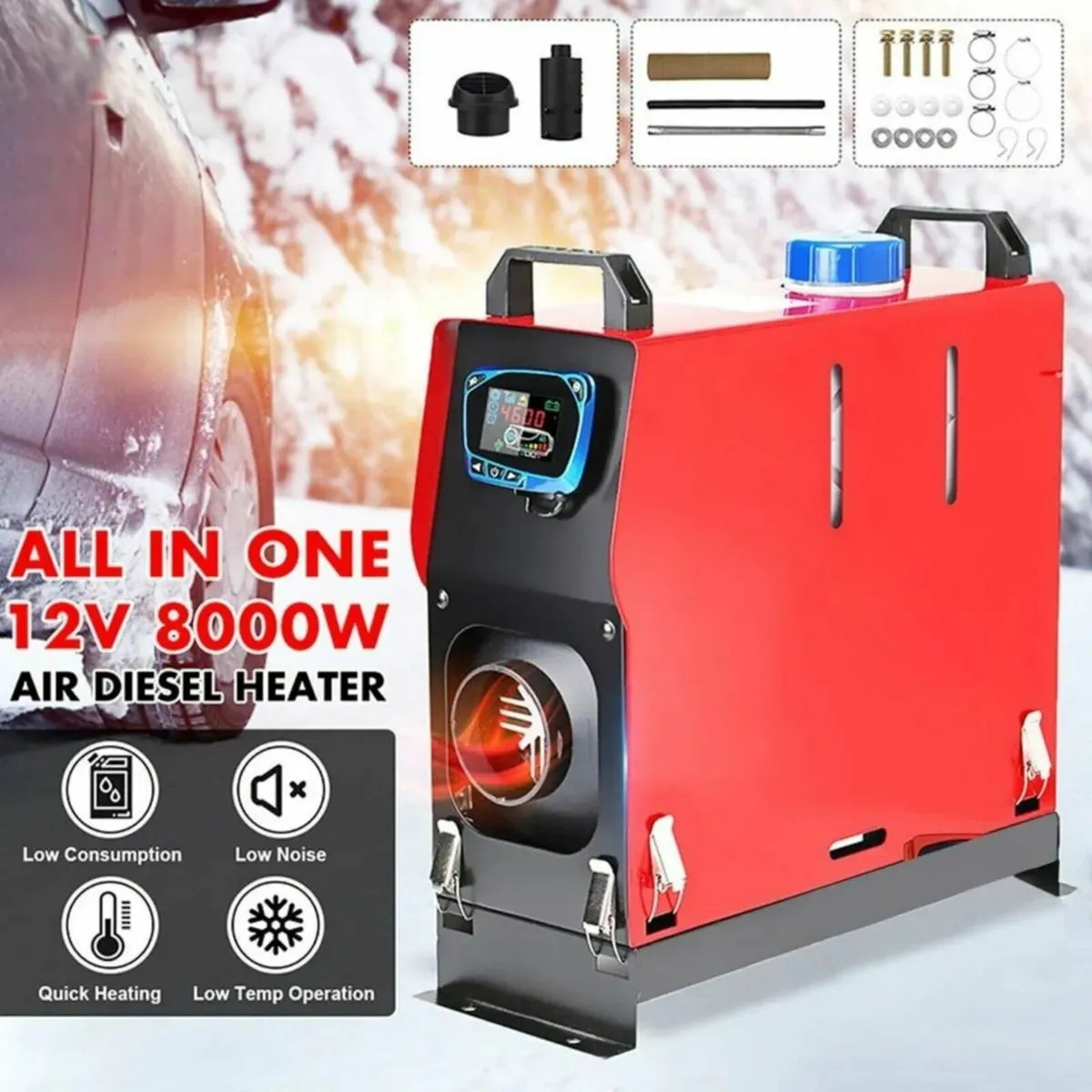 Diesel air heater 8kw 12v camper Free delivery - Image 3