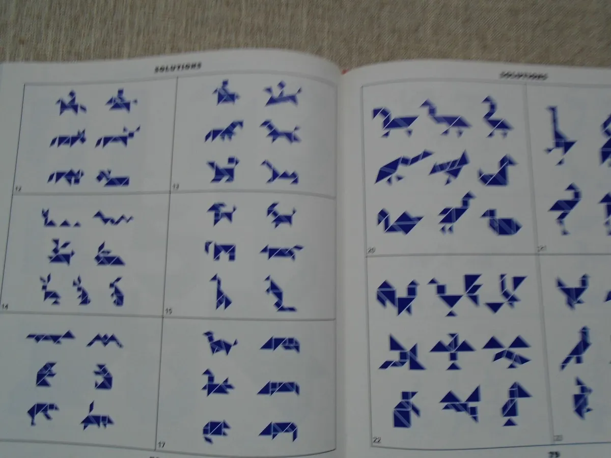 Tangrams puzzle book, Puzzles,Book - Image 2
