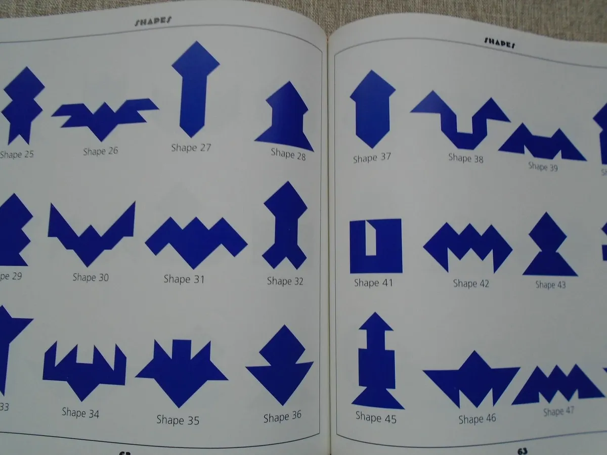 Tangrams puzzle book, Puzzles,Book - Image 4