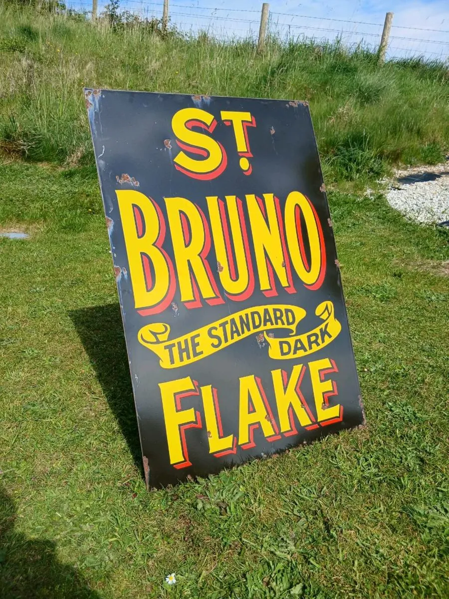 Large Bruno Enamel Sign - Image 2
