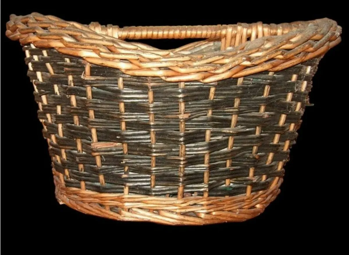 Vintage Wicker Wine Carrier - Image 1