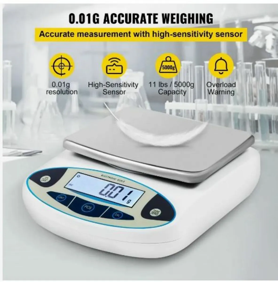 Analytical Balance, 5000g x 0.01g Accuracy Lab - Image 2
