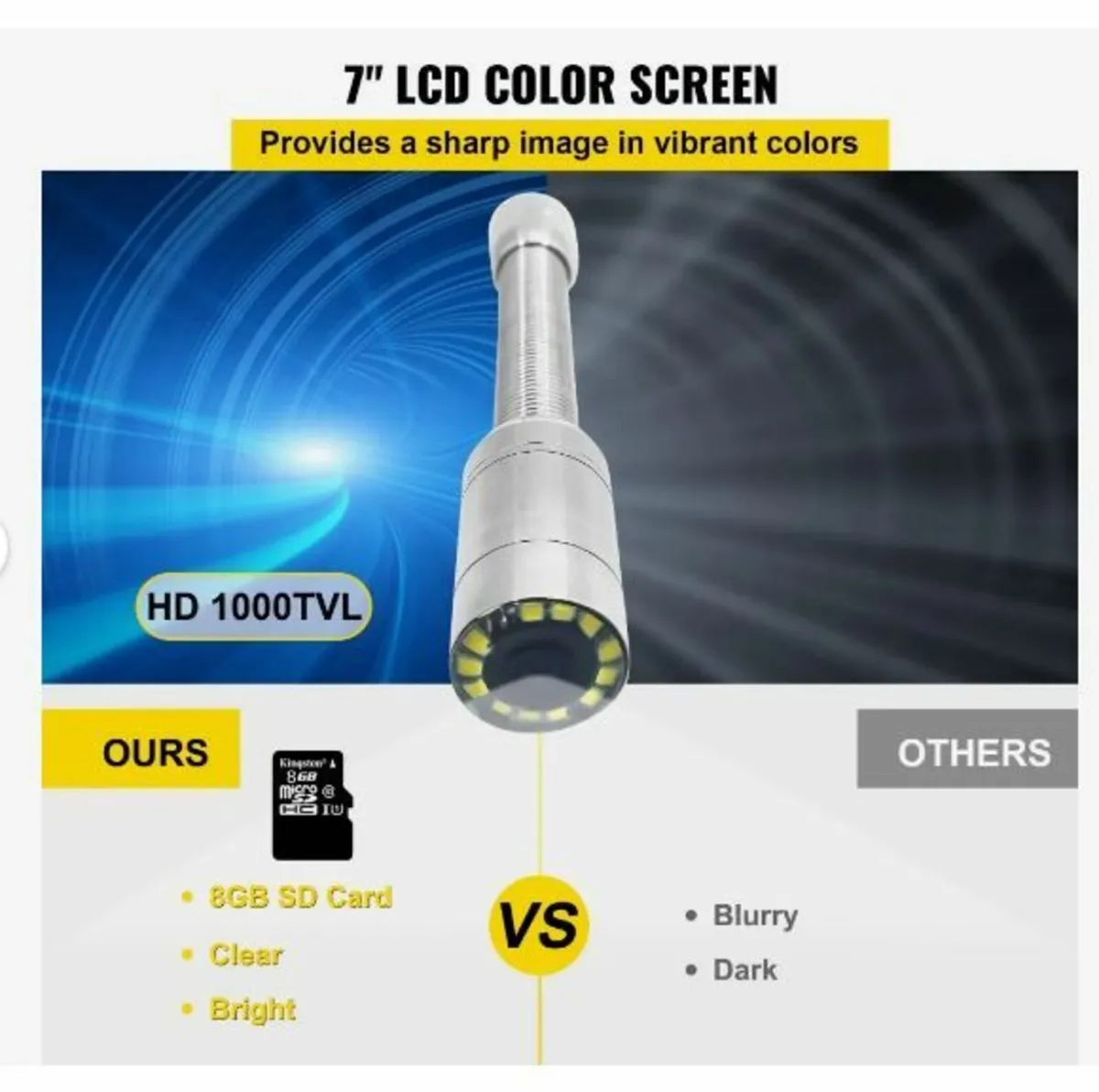 Sewer Camera, Pipe Inspection Camera 30M - Image 3