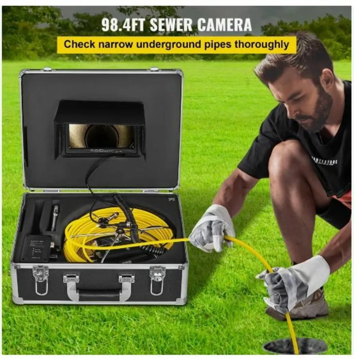 Sewer Camera, Pipe Inspection Camera 30M - Image 2