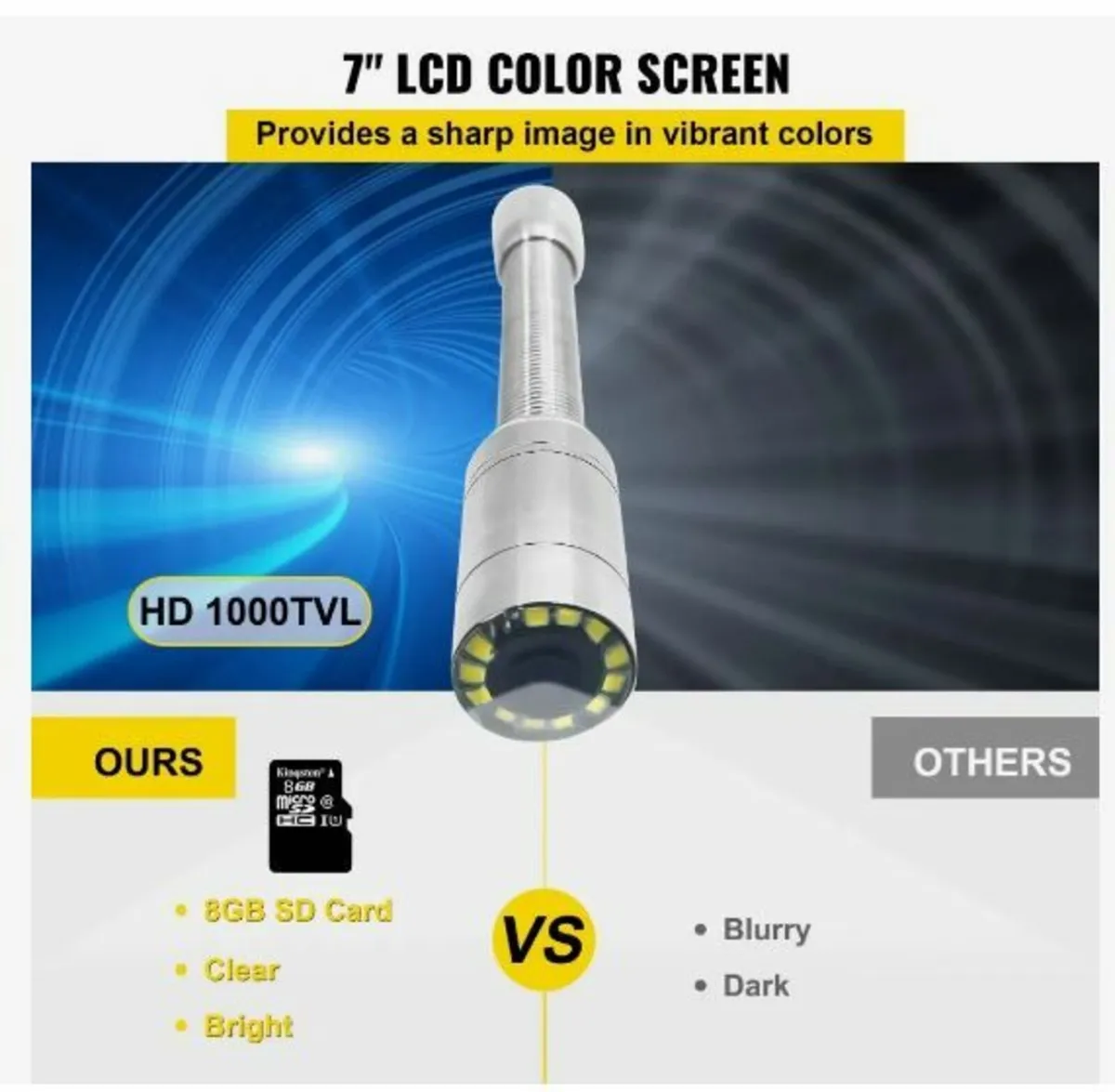 Sewer Camera, Pipe Inspection Camera 30M - Image 3