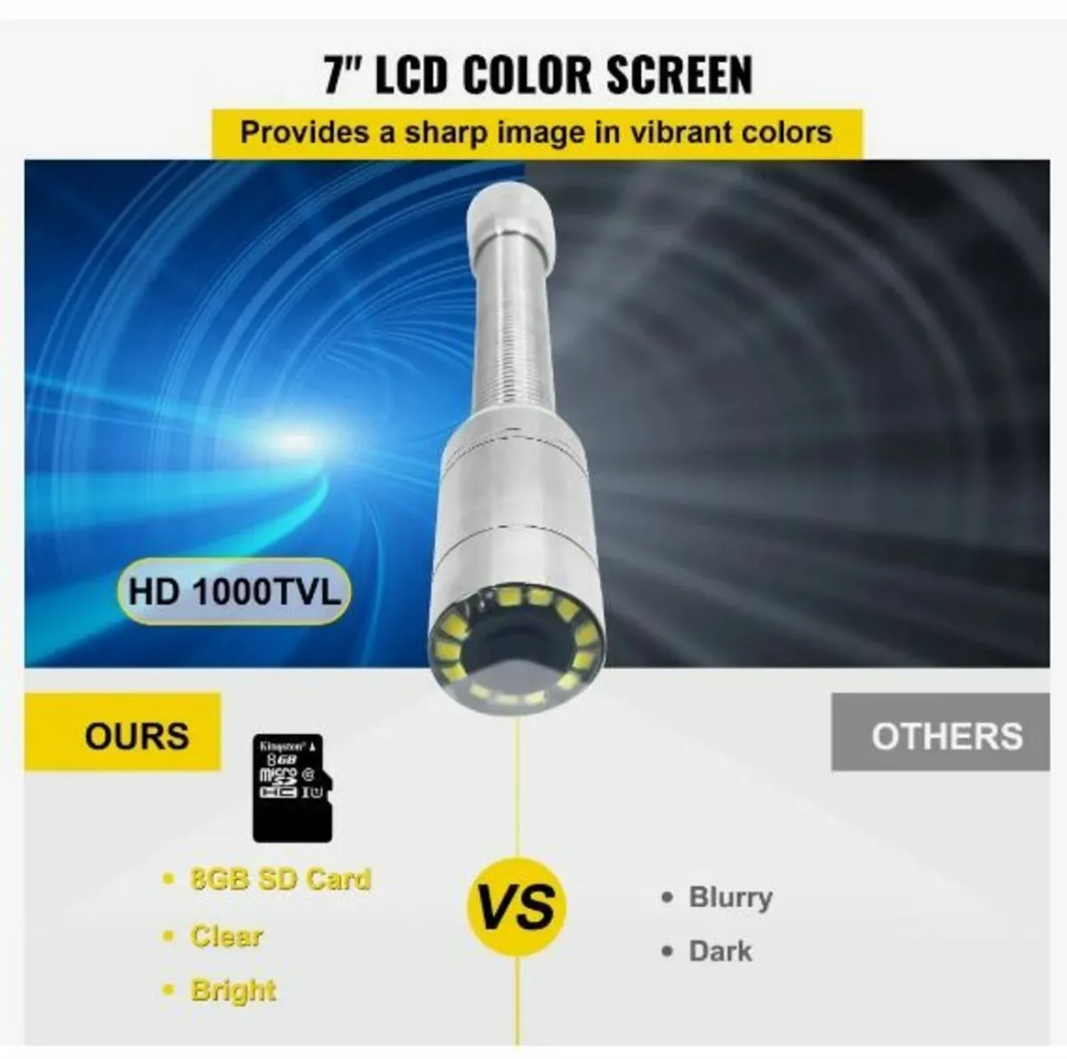 Sewer Camera, Pipe Inspection Camera 30M - Image 3