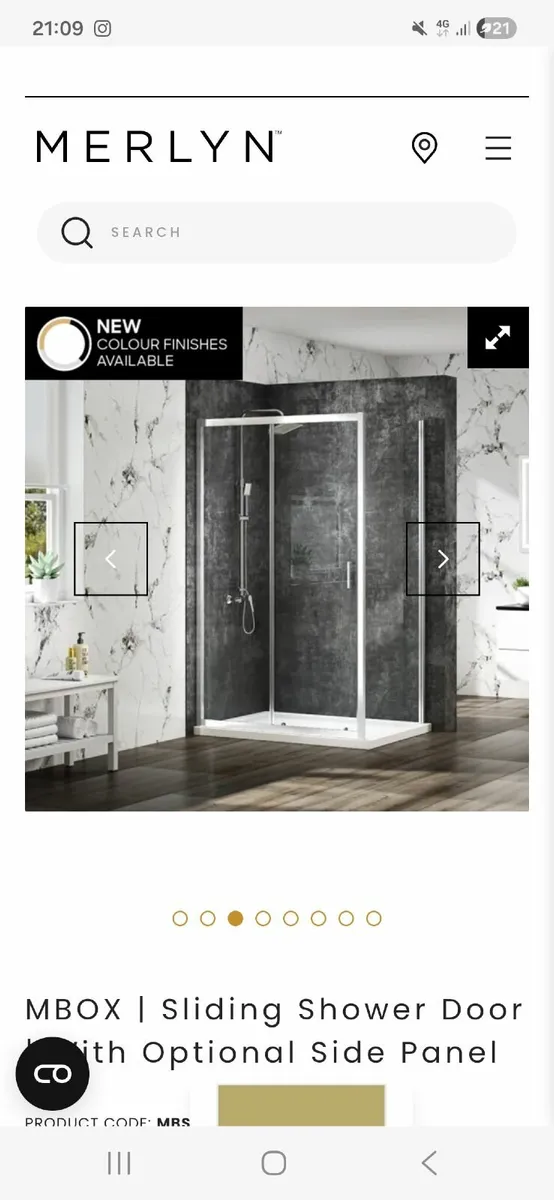 Brushed Brass Merlyn Shower Enclosure - Image 2