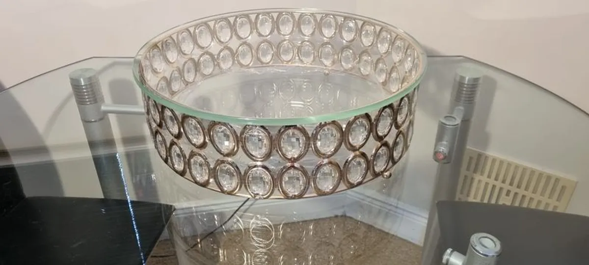 Crystal cake stand set of 5 pieces large size - Image 2