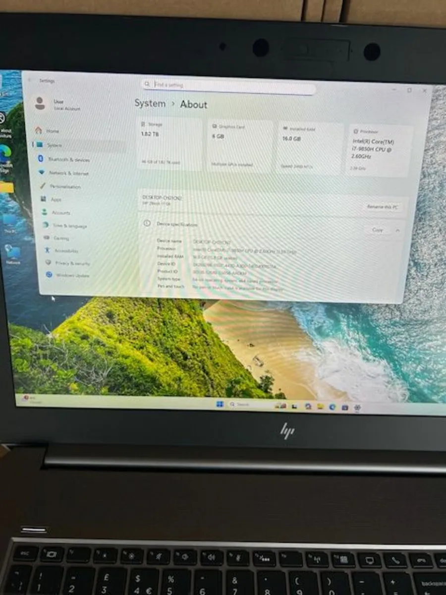 High Spec HP ZBook 17" 32GB RTX 3000 6GB Graphics - Image 3