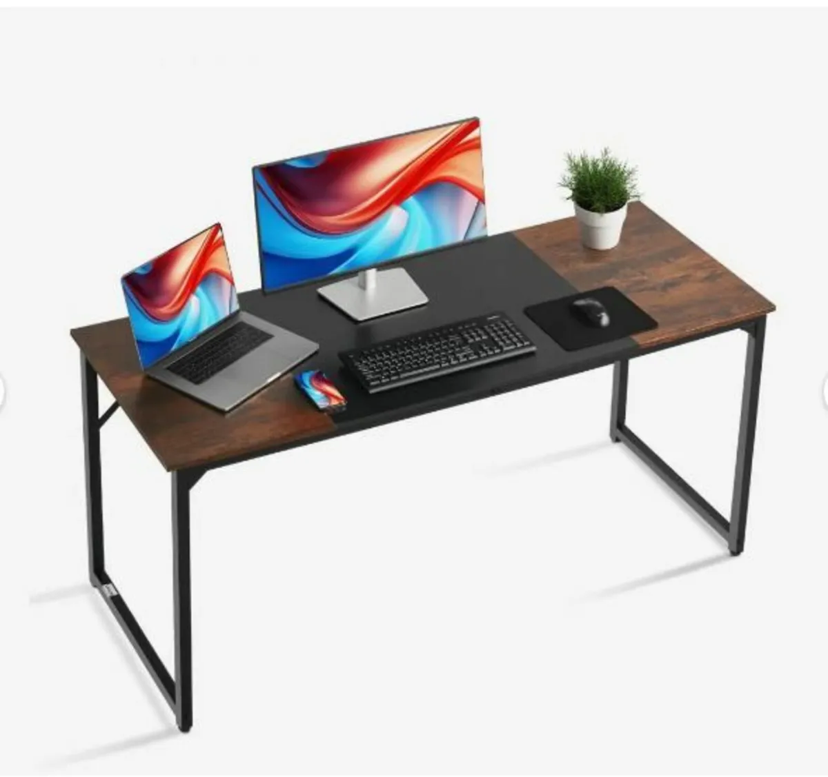 Computer Desk, 160 cm Office Gaming - Image 1