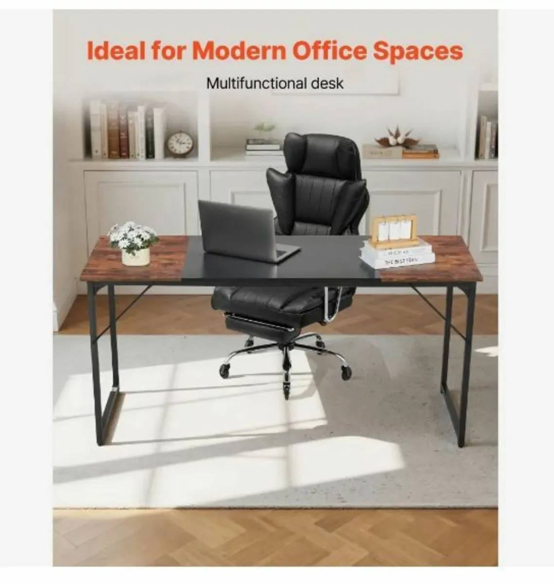 Computer Desk, 160 cm Office Gaming - Image 3