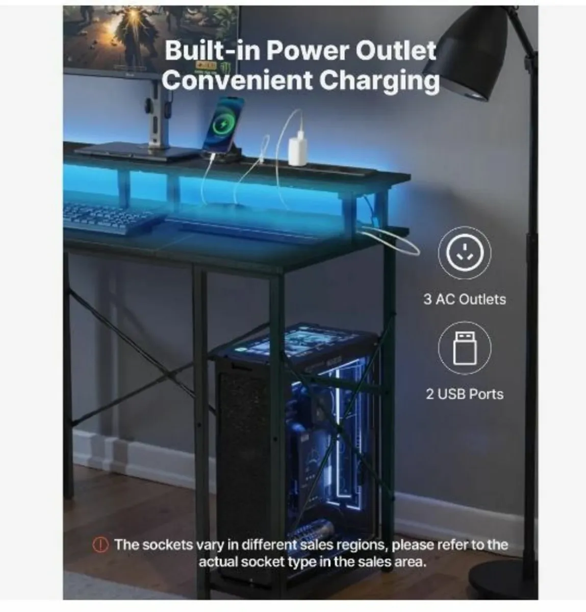 120 cm Computer Desk - Image 2