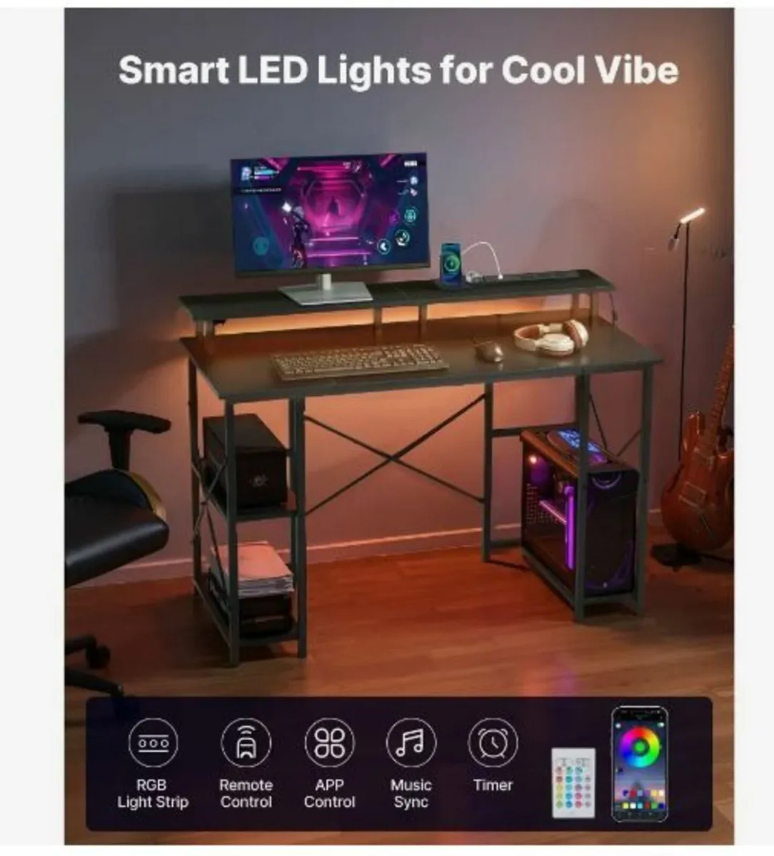 120 cm Computer Desk - Image 3